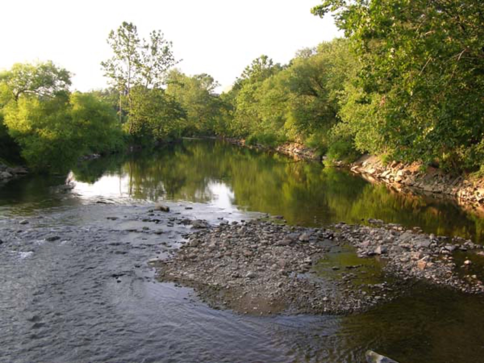 The Roanoke River in Wasena, alongside the greenway