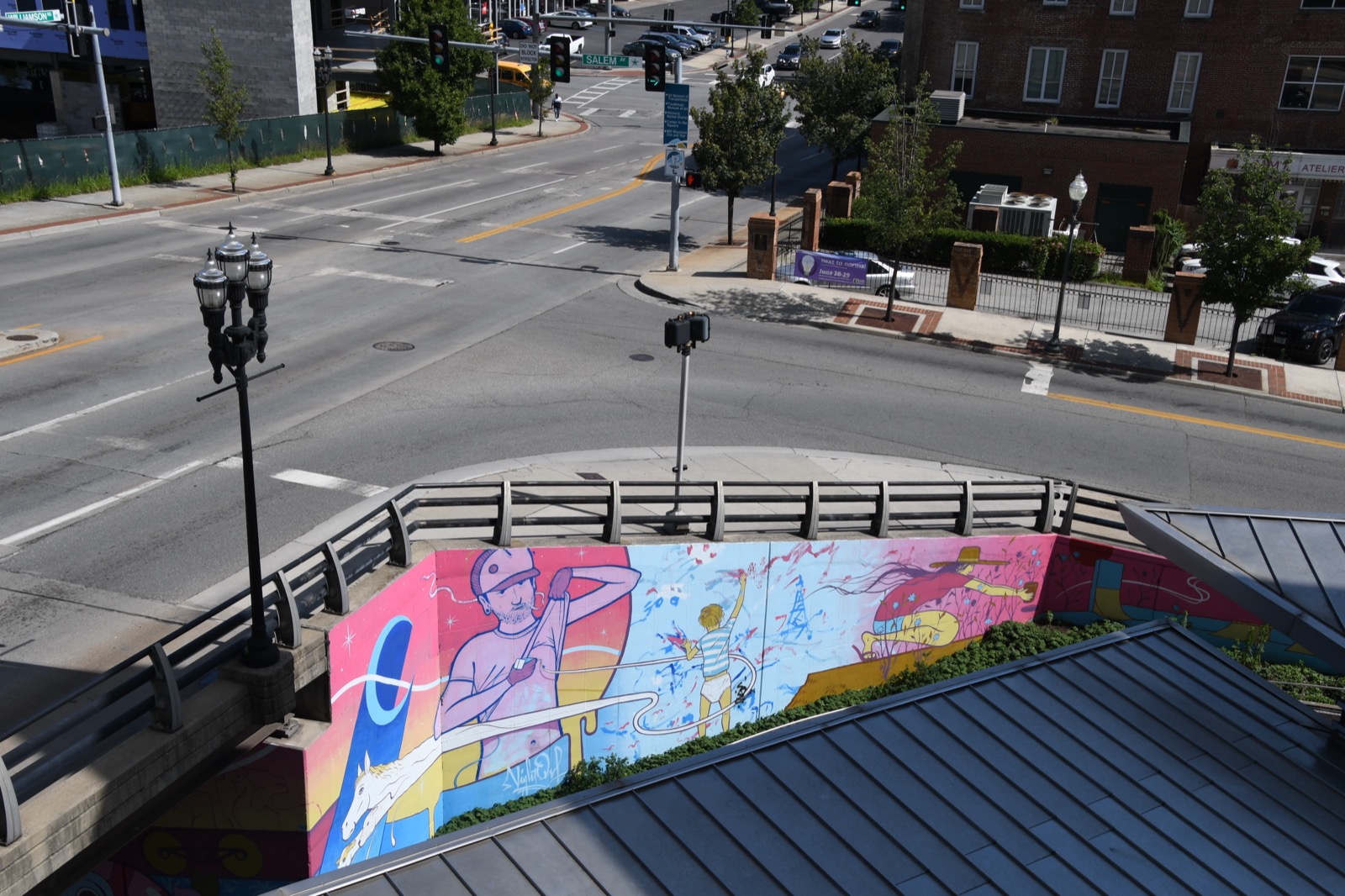 Taubman Museum of Art rooftop view, Roanoke, Virginia