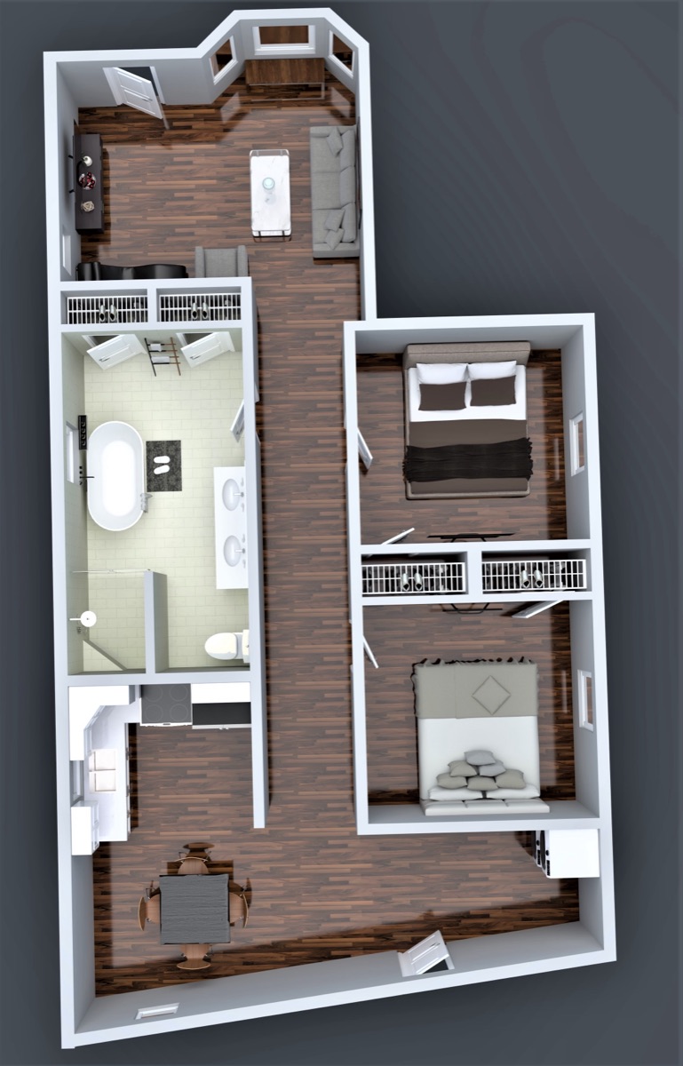 801 Campbell — Unit 2 interior