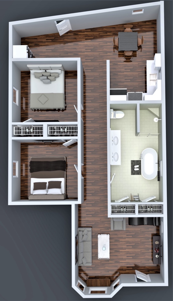 801 Campbell — Unit 2 interior