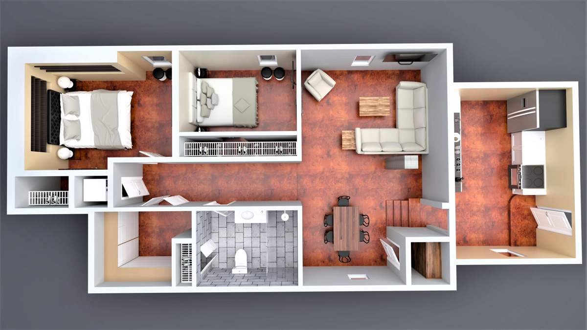 801 Campbell — Unit 3 interior