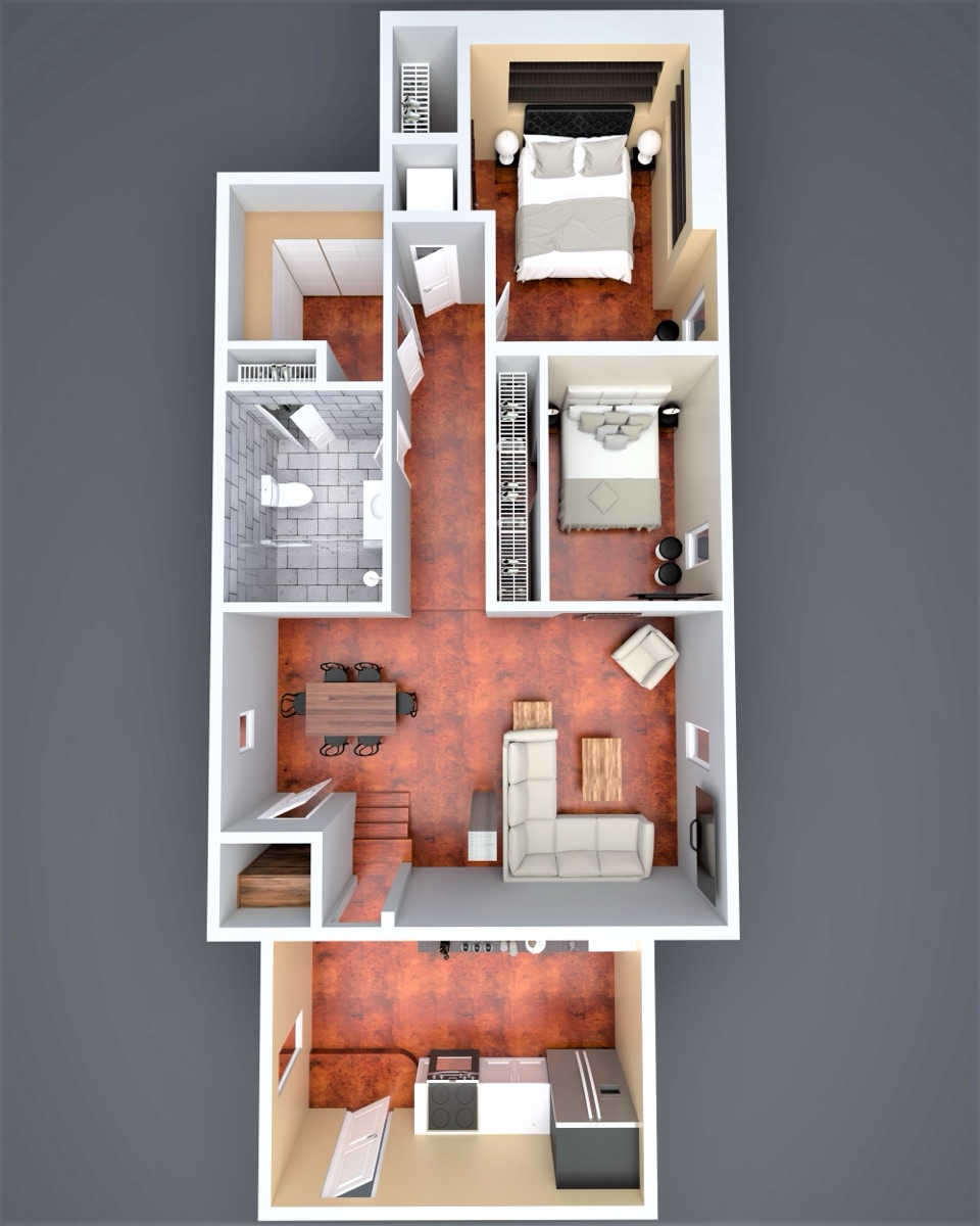 801 Campbell — Unit 3 interior
